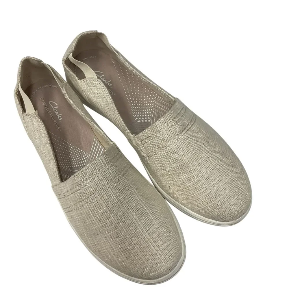 Clarks Women's Breeze Step II Natural Interest Size 11M Slip On Comfort‎
